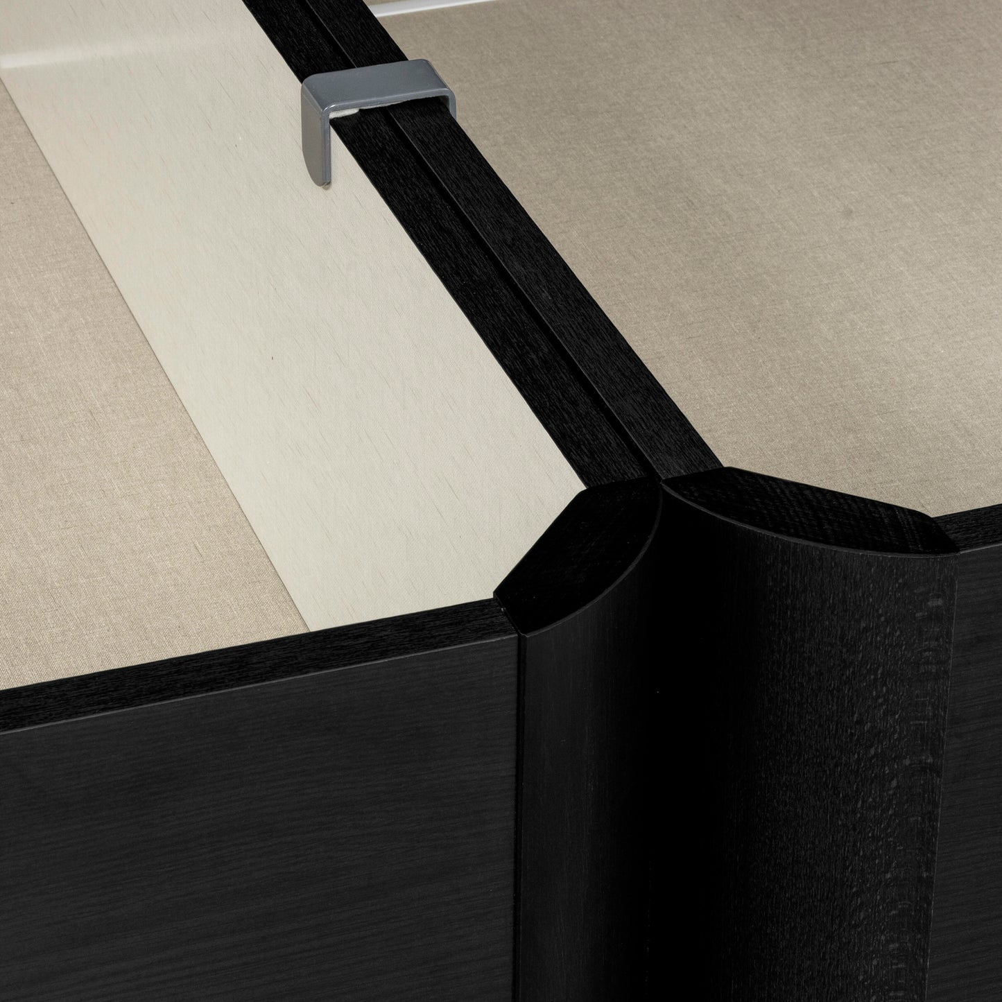 Canapé Abatible de gran capacidad color Negro - STORAGE BED NEG (7)