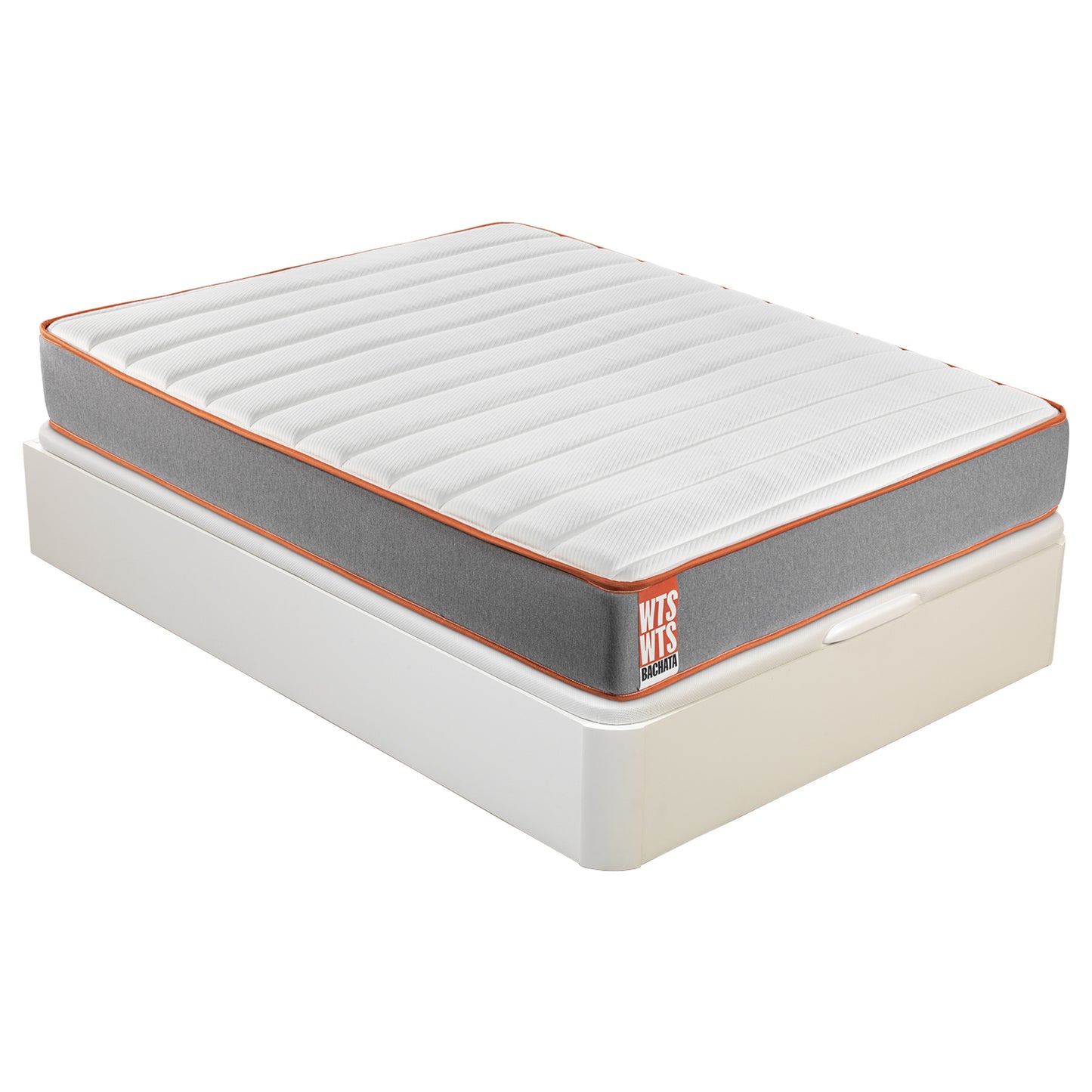Pack de colchón híbrido Bachata y canapé abatible Blanco - PACK BACHATA 4 (1)