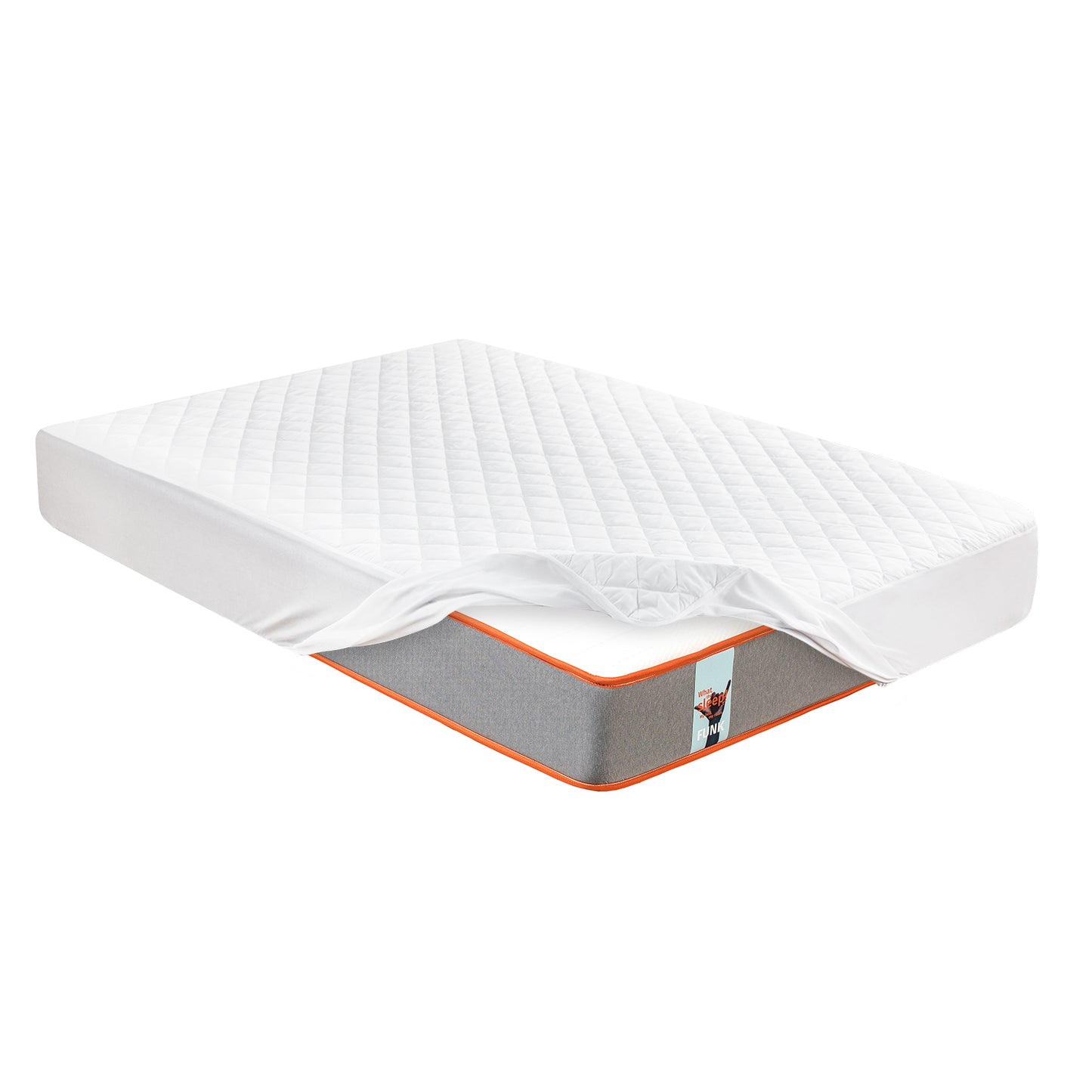 Pack Colchón de muelles encasados y visco Premium Funk + Protector acolchado con Aloe Vera