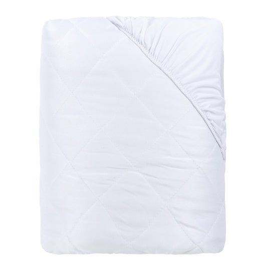 Pack de colchón y canapé abatible blanco FUNK + Protector de colchón acolchado Aloe Vera 90x190