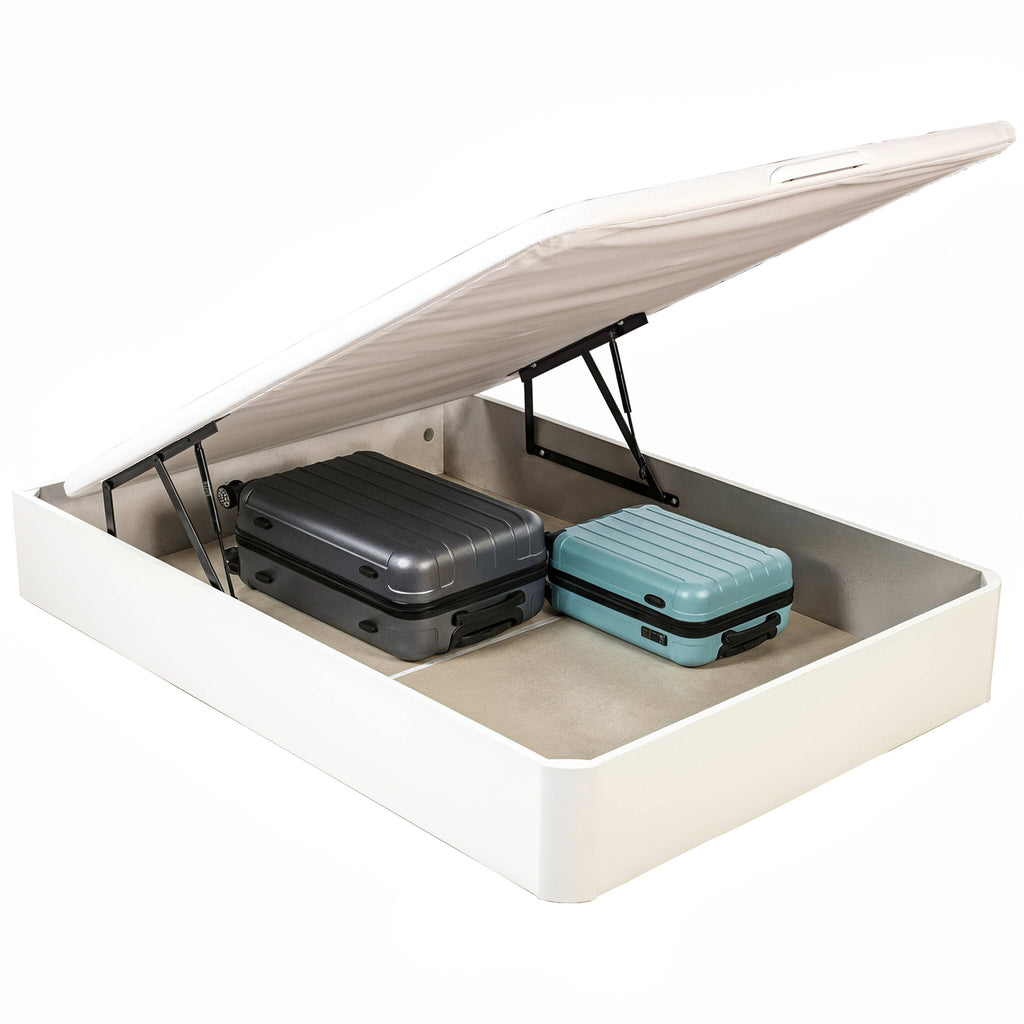Canapé Abatible de gran capacidad color Blanco - STORAGE BED BLA en What the Sleep! - Grupo Pikolin