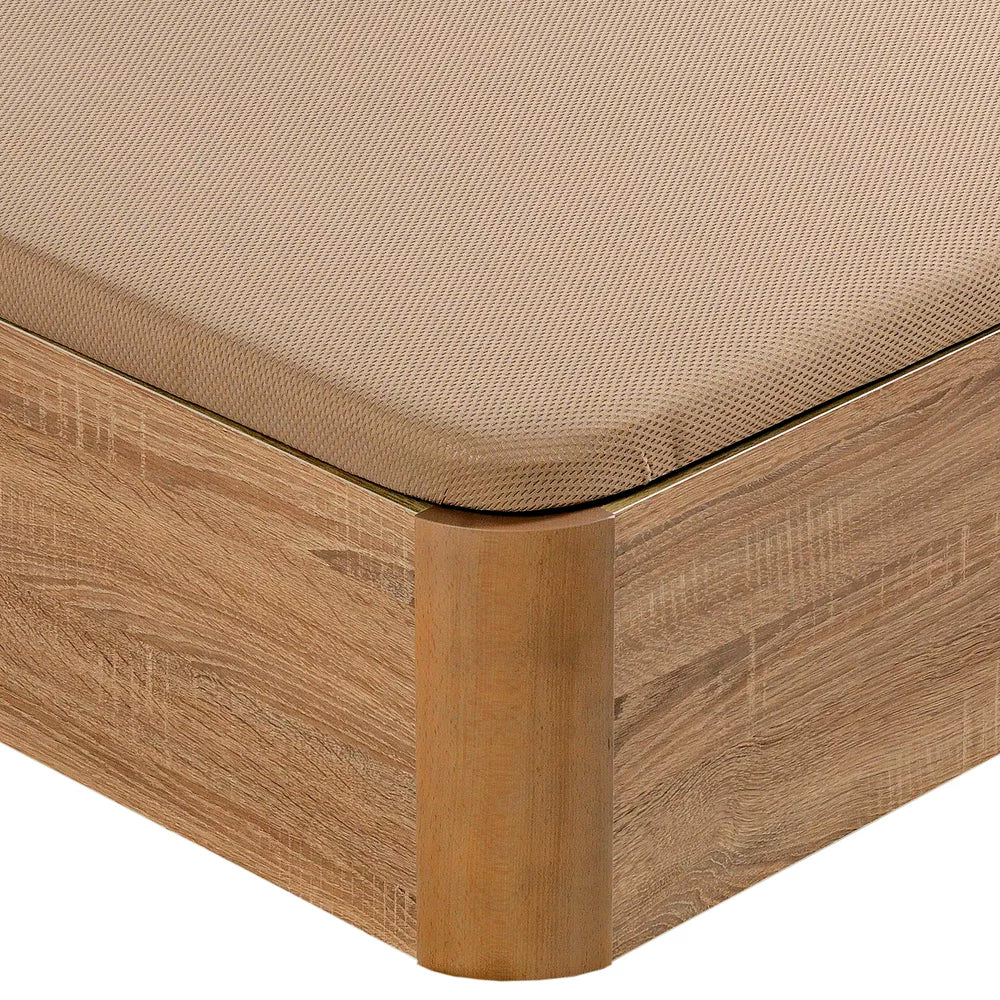 Canapé Abatible de gran capacidad color Madera - STORAGE BED NAT (3)