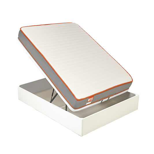 Pack de colchón de visco Soul y canapé abatible Blanco - PACK SOUL 4