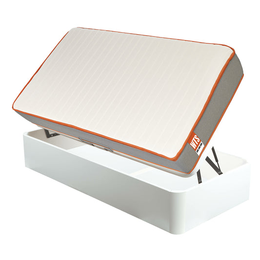 Pack de colchón Soul y canapé blanco de apertura lateral - PACK SOUL J